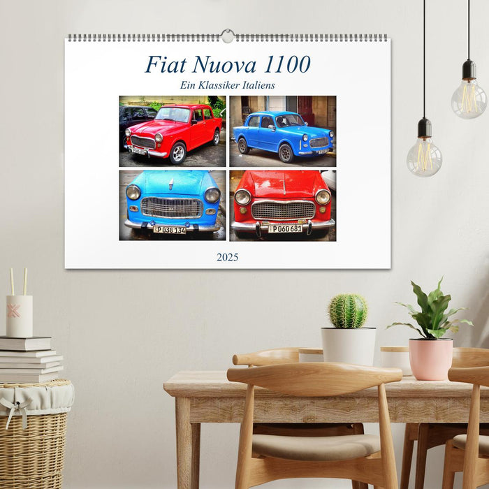 Fiat Nuova 1100 - Ein Klassiker Italiens (CALVENDO Wandkalender 2025)