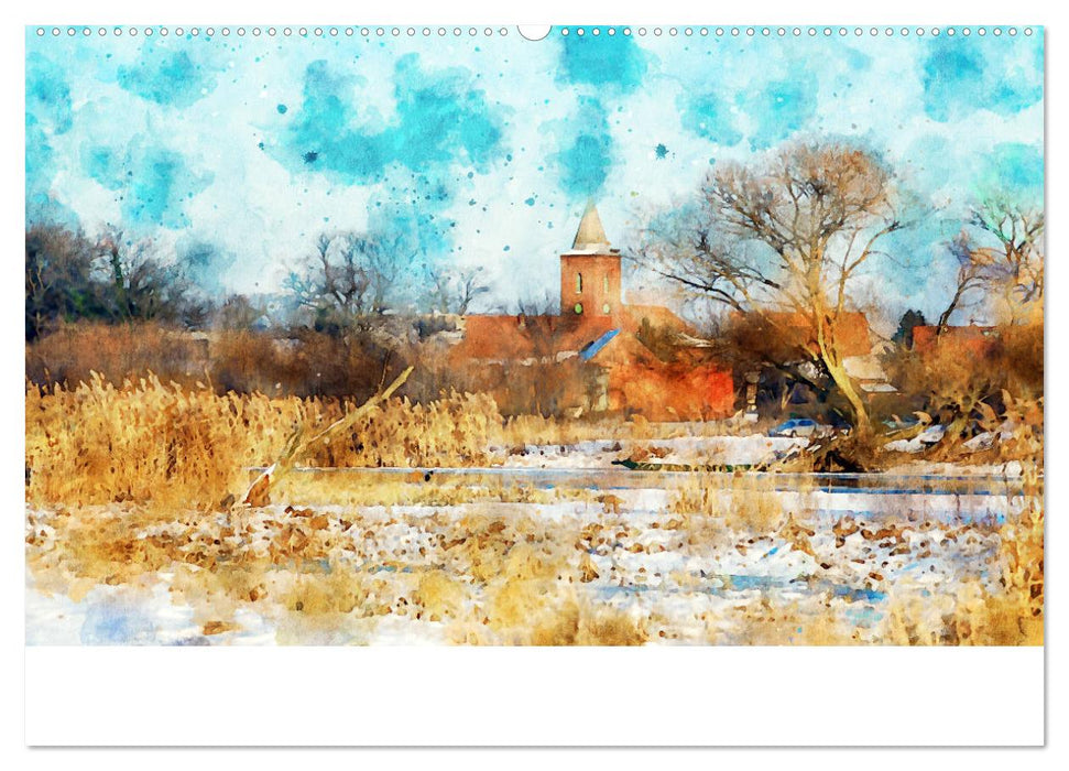 Havelland in Aquarell (CALVENDO Wandkalender 2025)