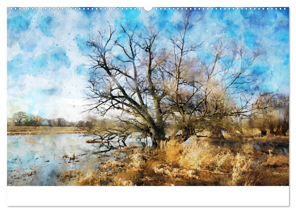 Havelland in Aquarell (CALVENDO Wandkalender 2025)