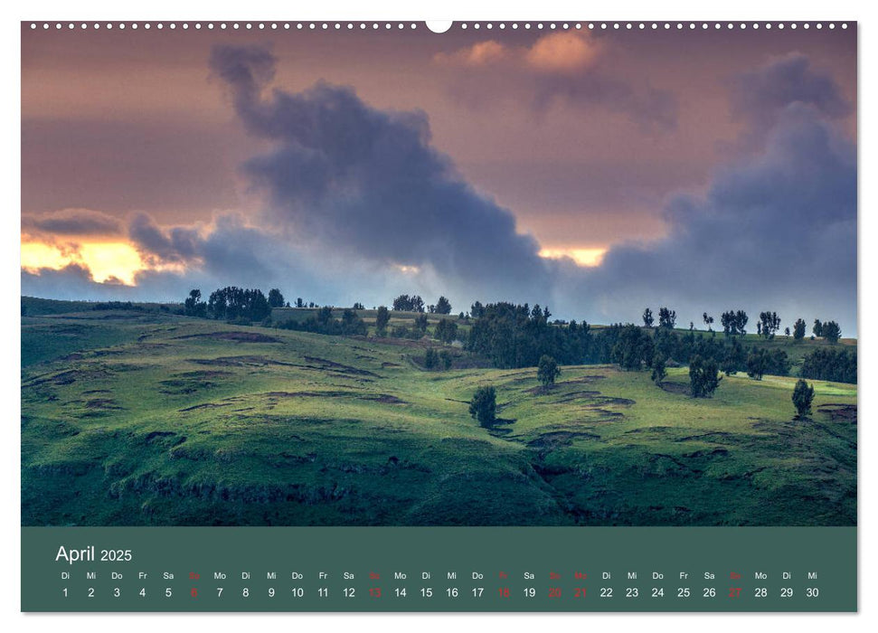 Äthiopien Landschaften der Gegensätze (CALVENDO Wandkalender 2025)