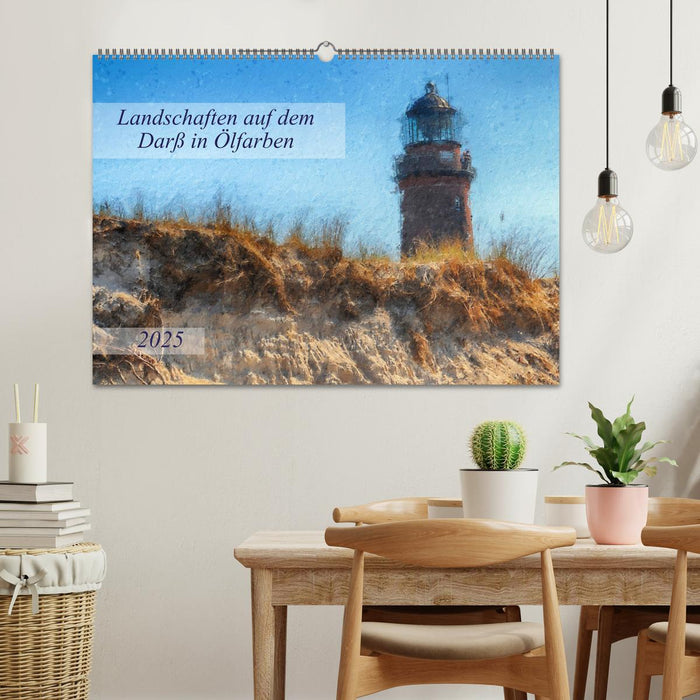 Landschaften auf dem Darß in Ölfarben (CALVENDO Wandkalender 2025)