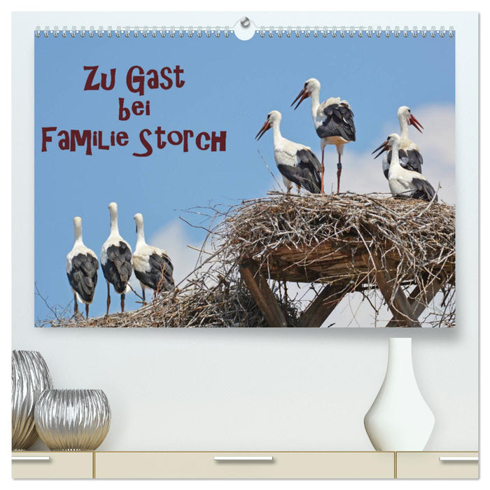 Zu Gast bei Familie Storch (CALVENDO Premium Wandkalender 2025)