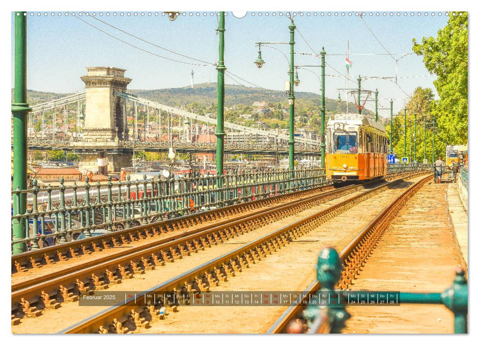 Budapest - Die Stadt an der Donau (CALVENDO Wandkalender 2025)