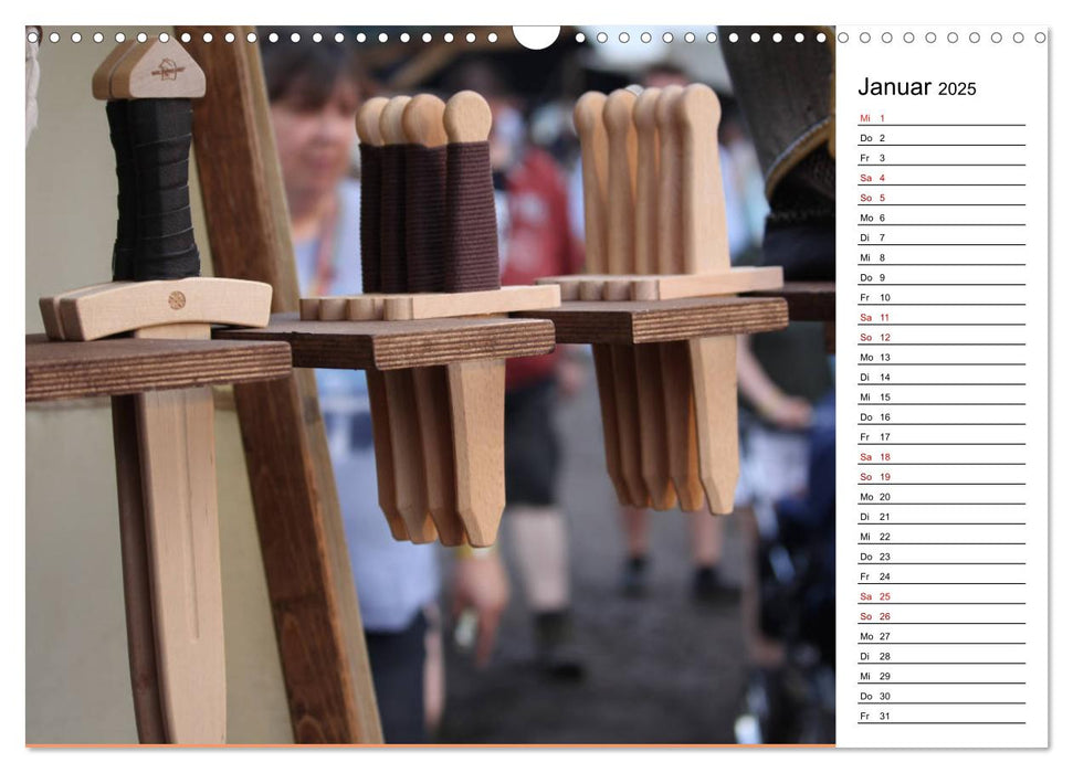 Mittelalter - Leben (CALVENDO Wandkalender 2025)