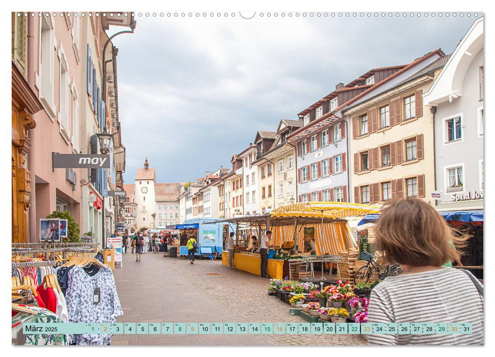 Waldshut - Lebhaftes Städtle am Hochrhein (CALVENDO Premium Wandkalender 2025)