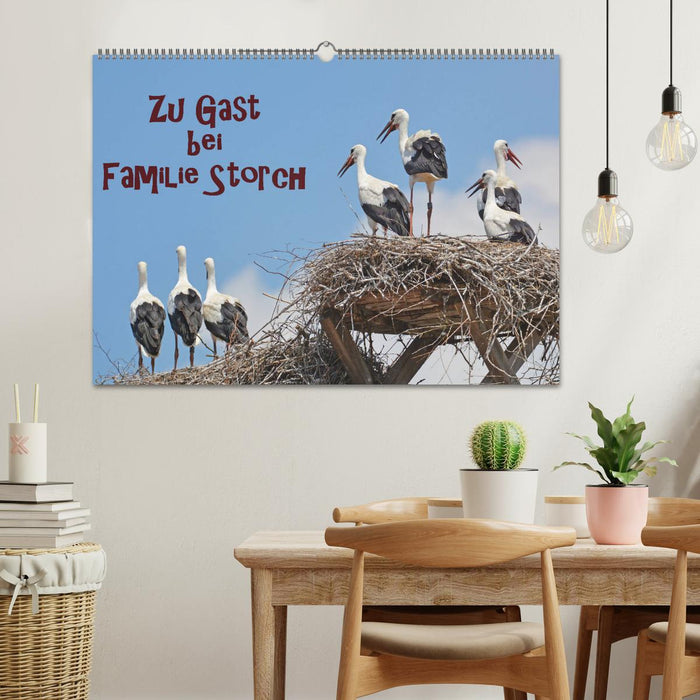 Zu Gast bei Familie Storch (CALVENDO Wandkalender 2025)