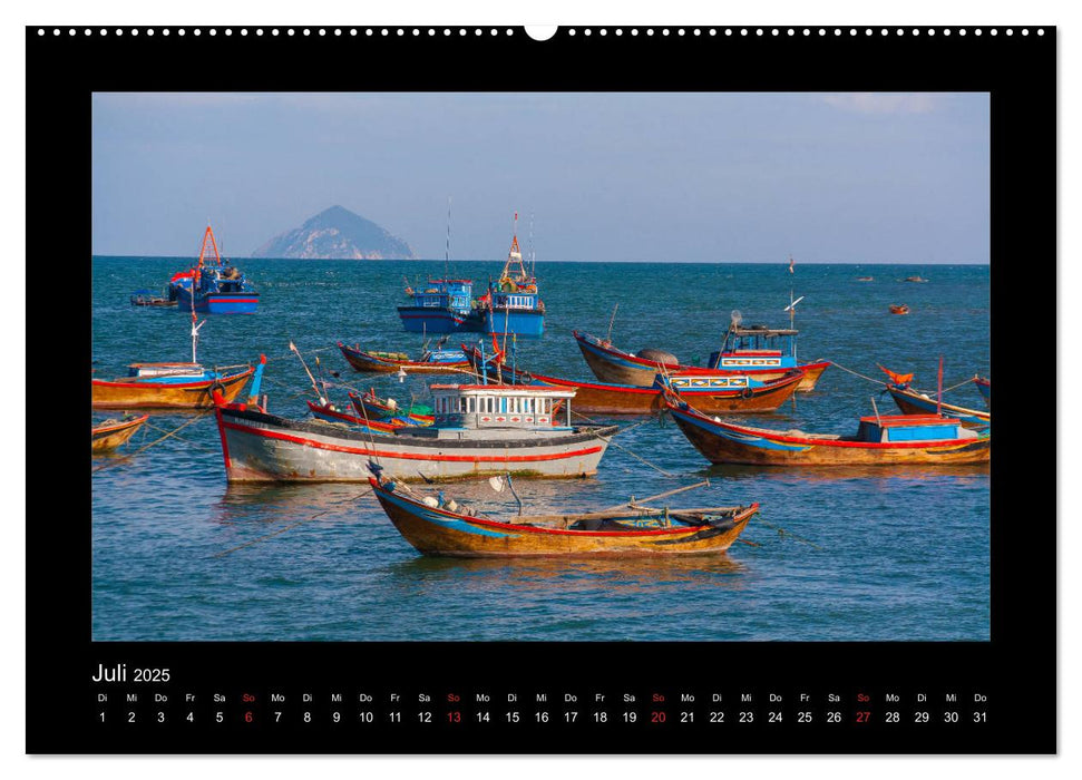 Unterwegs in Vietnam (CALVENDO Premium Wandkalender 2025)