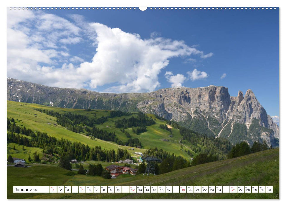 Seiser Alm Sommer (CALVENDO Premium Wandkalender 2025)