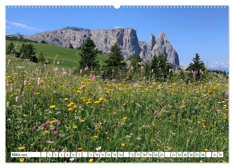 Seiser Alm Sommer (CALVENDO Premium Wandkalender 2025)