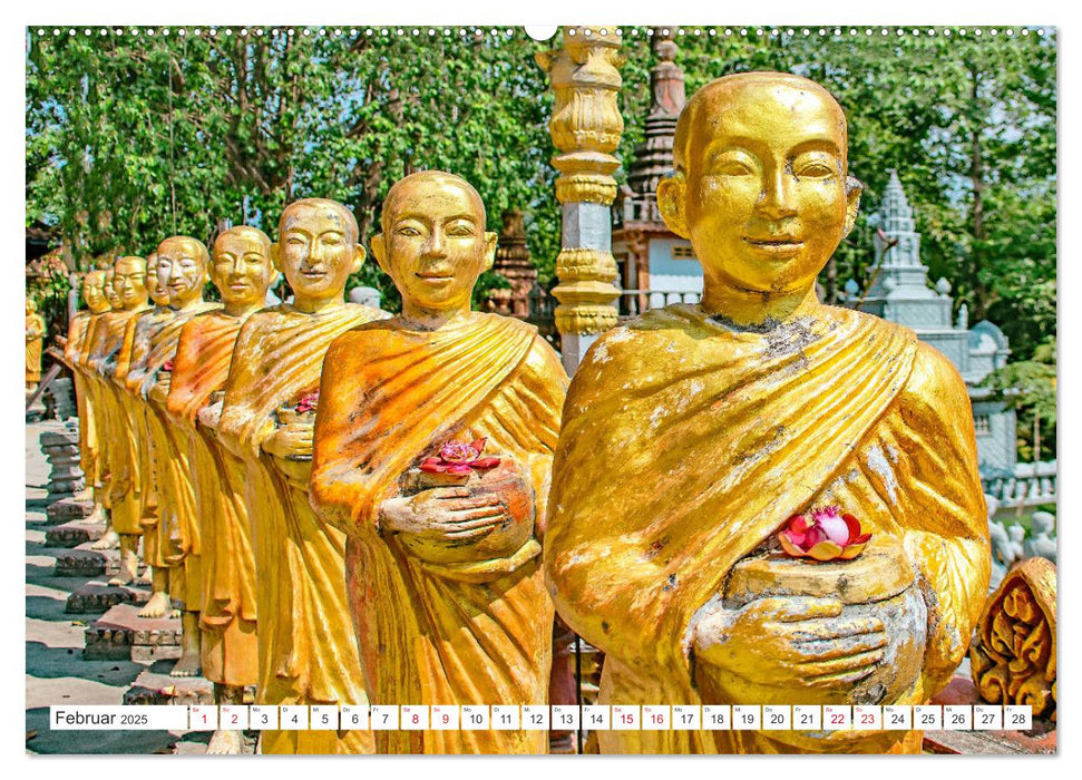 Wat Krom - buddhistischer Tempel in Sihanoukville (CALVENDO Premium Wandkalender 2025)