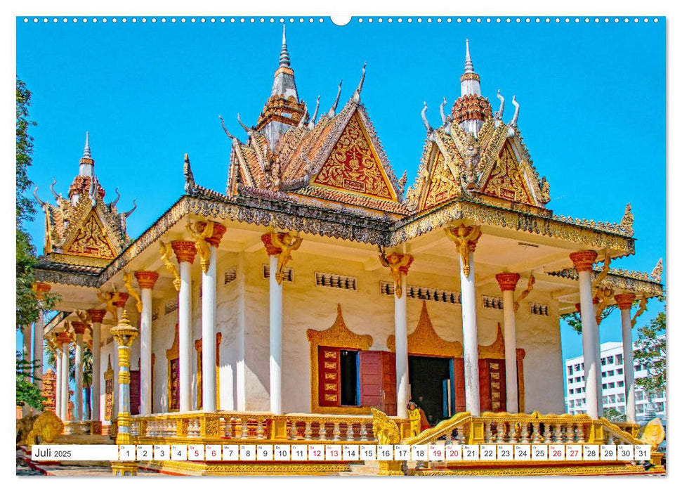 Wat Krom - buddhistischer Tempel in Sihanoukville (CALVENDO Premium Wandkalender 2025)