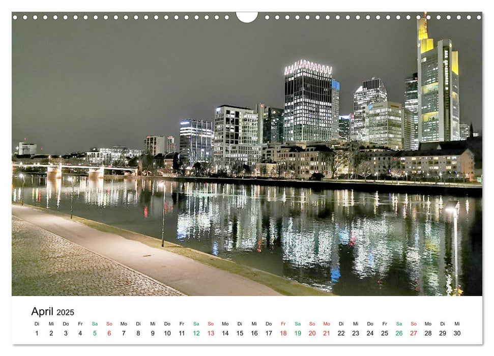 Frankfurt - Tag und Nacht (CALVENDO Wandkalender 2025)