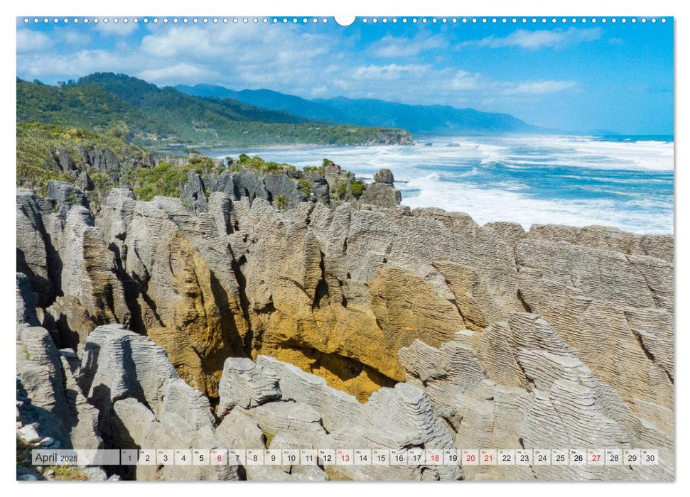 Neuseeland - Wandelnde Landschaften (CALVENDO Premium Wandkalender 2025)