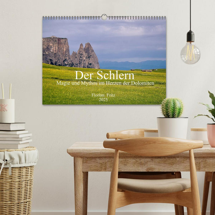 Der Schlern - Magie und Mythos im Herzen der Dolomiten (CALVENDO Wandkalender 2025)