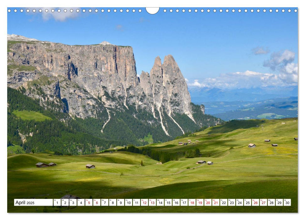 Der Schlern - Magie und Mythos im Herzen der Dolomiten (CALVENDO Wandkalender 2025)