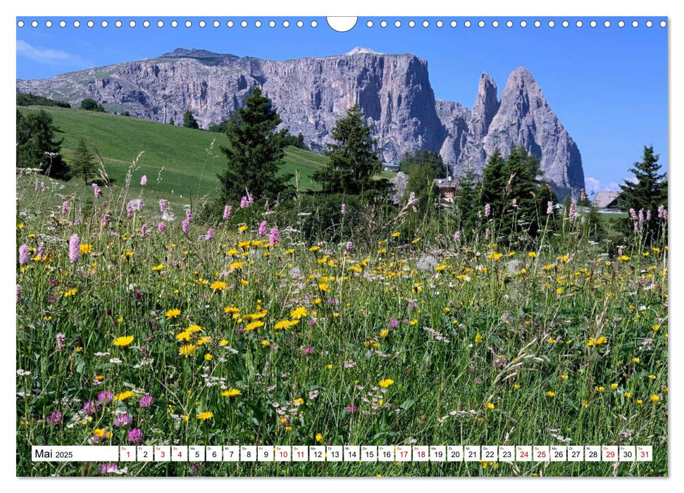 Der Schlern - Magie und Mythos im Herzen der Dolomiten (CALVENDO Wandkalender 2025)