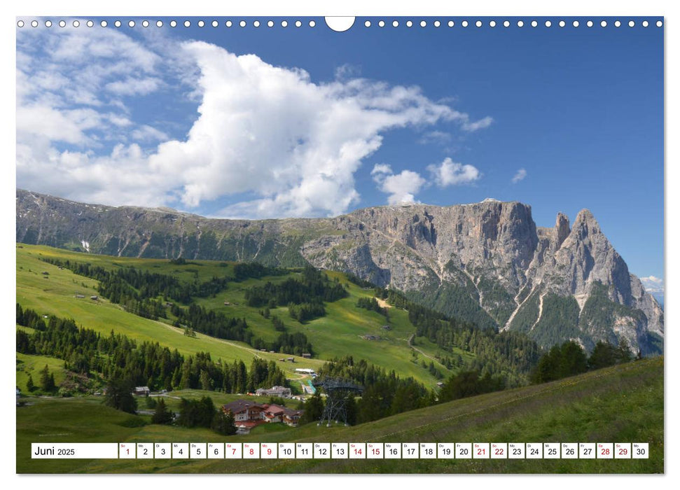 Der Schlern - Magie und Mythos im Herzen der Dolomiten (CALVENDO Wandkalender 2025)