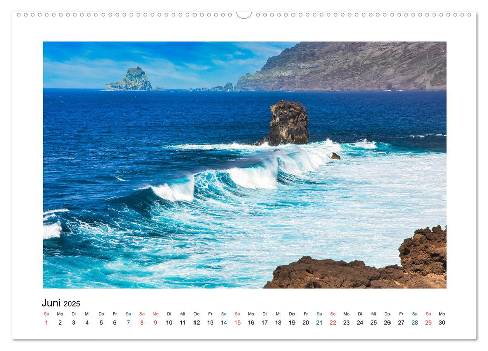 El Hierro - Insel mit allen Sinnen (CALVENDO Premium Wandkalender 2025)