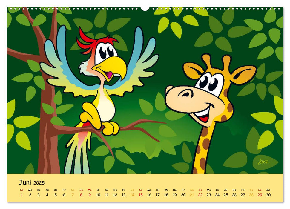 Tierisch aktiv! (CALVENDO Premium Wandkalender 2025)