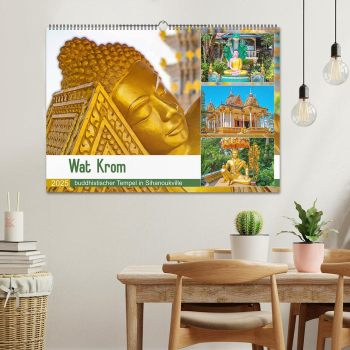 Wat Krom - buddhistischer Tempel in Sihanoukville (CALVENDO Wandkalender 2025)