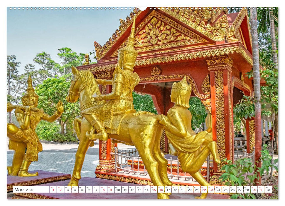 Wat Krom - buddhistischer Tempel in Sihanoukville (CALVENDO Wandkalender 2025)