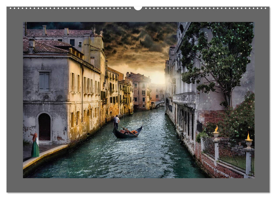 Dunkles Venedig (CALVENDO Premium Wandkalender 2025)