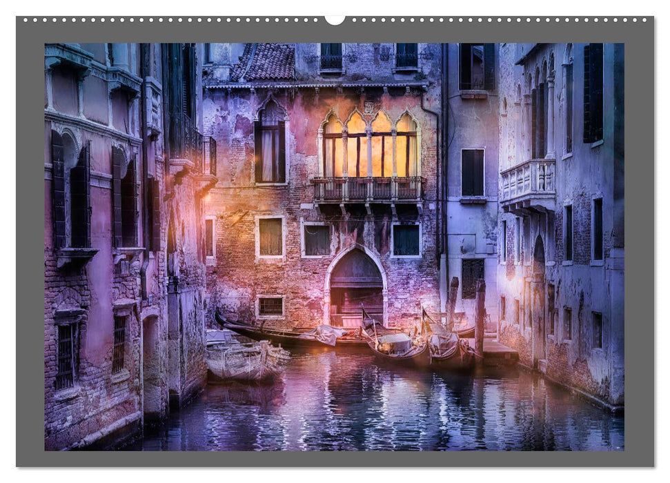 Dunkles Venedig (CALVENDO Premium Wandkalender 2025)