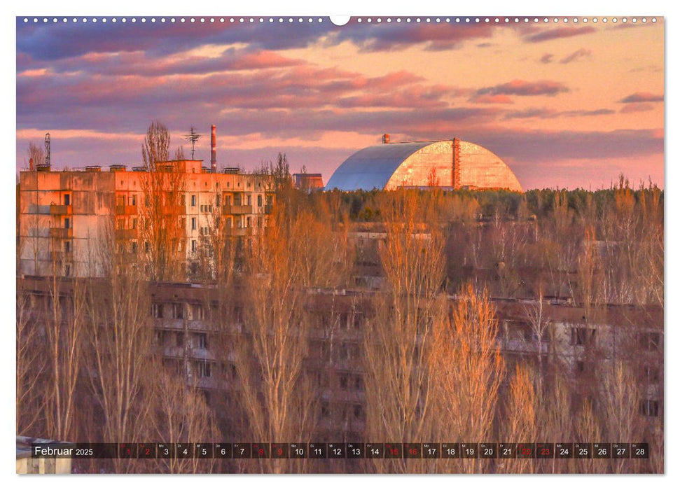 Tschernobyl - Die Sperrzone um das Atomkraftwerk (CALVENDO Premium Wandkalender 2025)