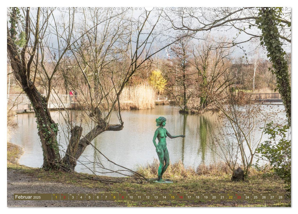 LEBENDE STATUE IN GRÜN 40 Jahre Grün 80 (CALVENDO Wandkalender 2025)