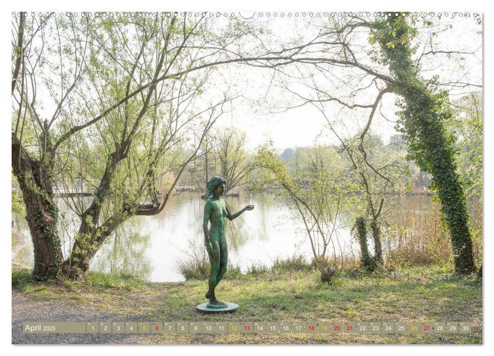 LEBENDE STATUE IN GRÜN 40 Jahre Grün 80 (CALVENDO Wandkalender 2025)