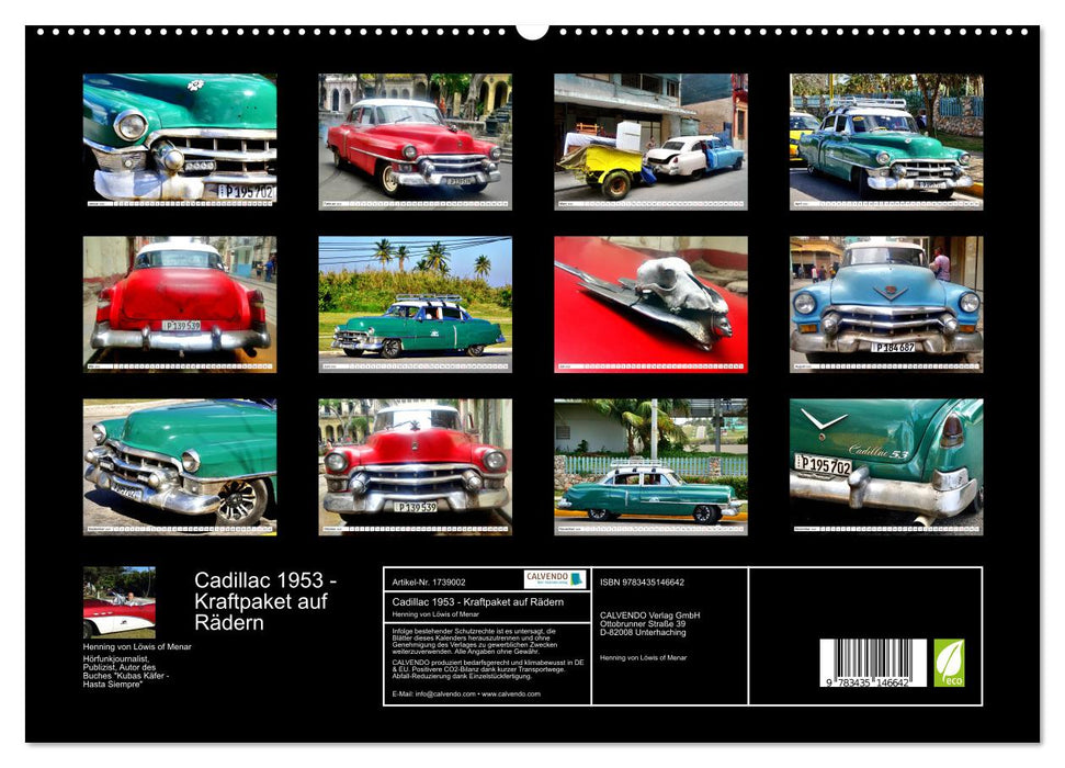 Cadillac 1953 - Kraftpaket auf Rädern (CALVENDO Premium Wandkalender 2025)