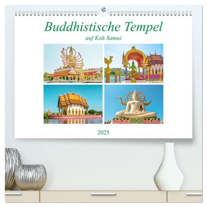 Buddhistische Tempel auf Koh Samui (CALVENDO Premium Wandkalender 2025)