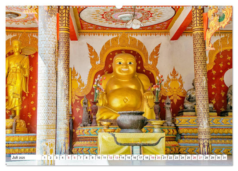 Buddhistische Tempel auf Koh Samui (CALVENDO Premium Wandkalender 2025)