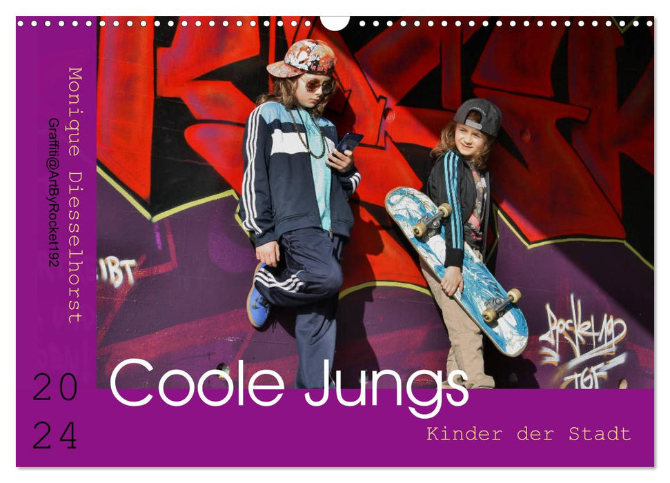 Coole Jungs. Kinder der Stadt (CALVENDO Wandkalender 2025)