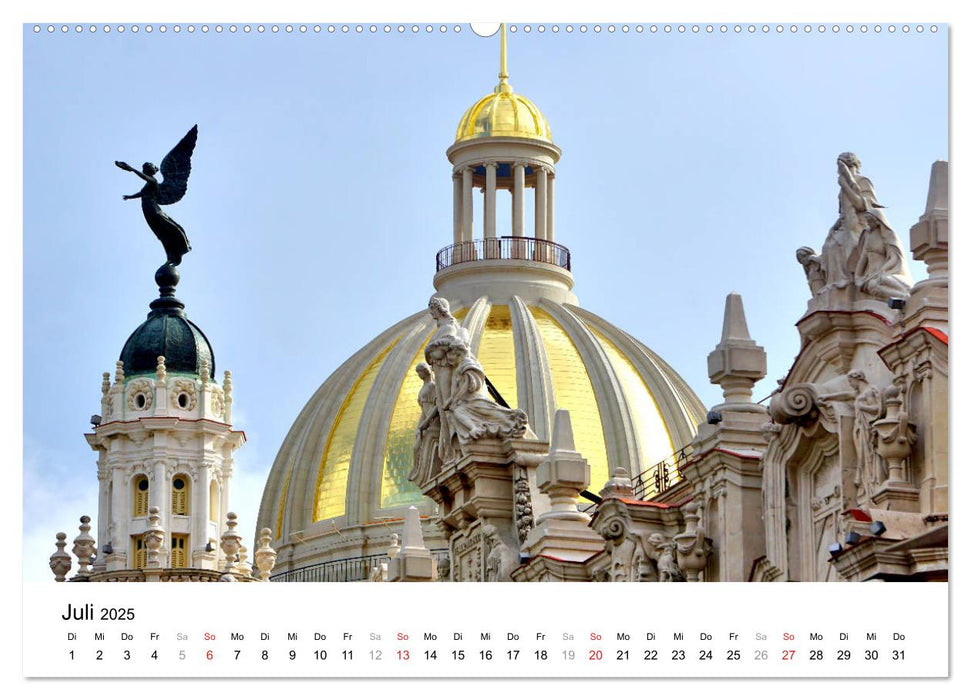 Goldenes Havanna - Glanzlichter Kubas (CALVENDO Premium Wandkalender 2025)