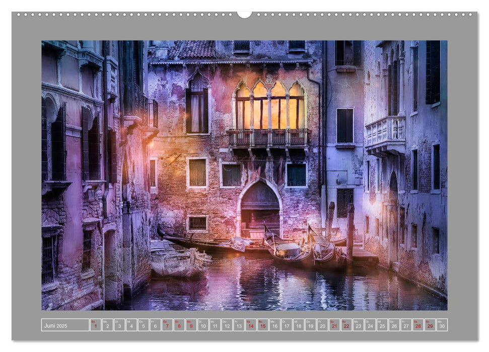 Dunkles Venedig (CALVENDO Wandkalender 2025)