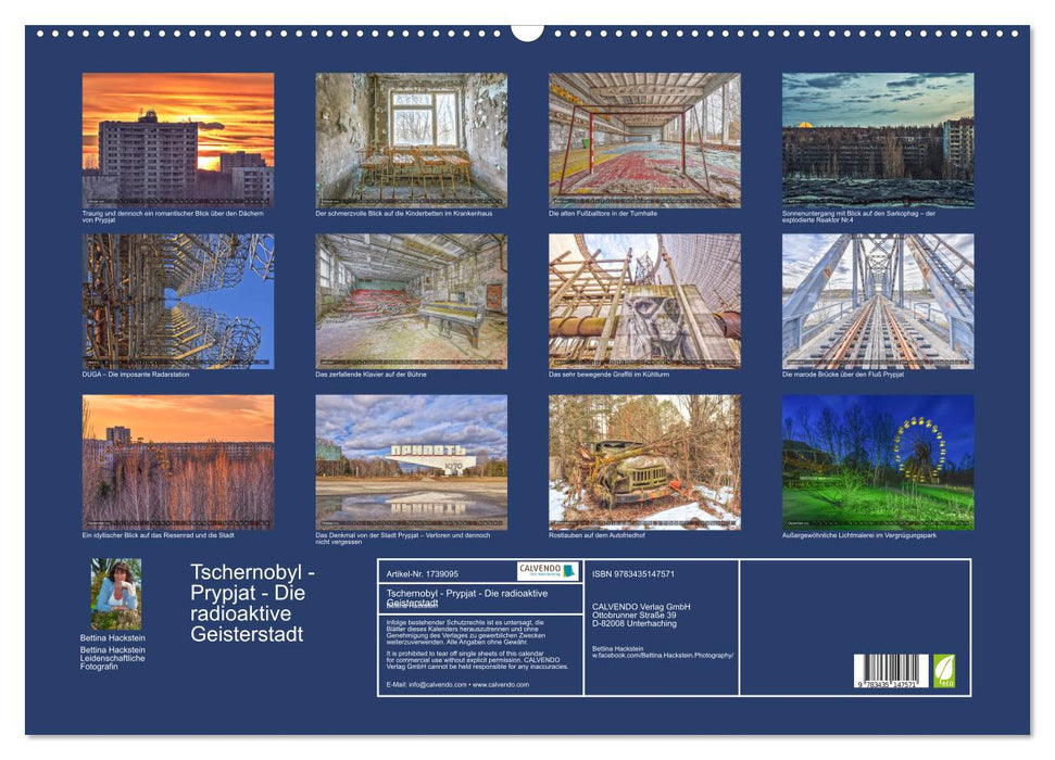 Tschernobyl - Prypjat - Die radioaktive Geisterstadt (CALVENDO Wandkalender 2025)