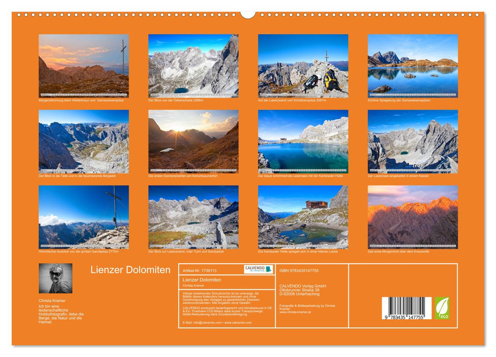 Lienzer Dolomiten (CALVENDO Premium Wandkalender 2025)