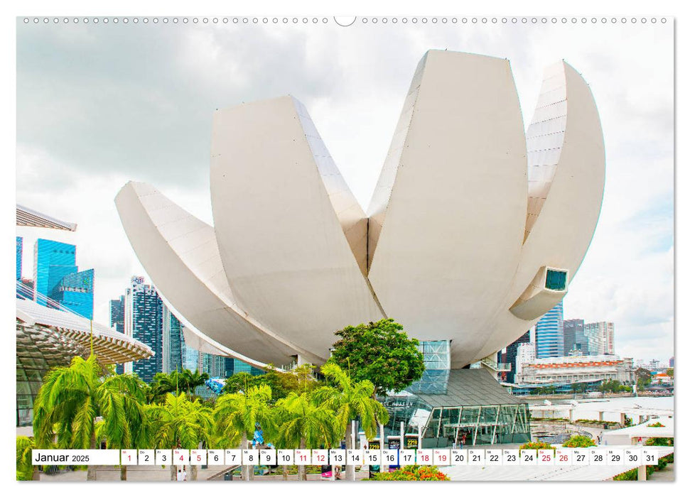 Singapur - faszinierende Stadt (CALVENDO Premium Wandkalender 2025)