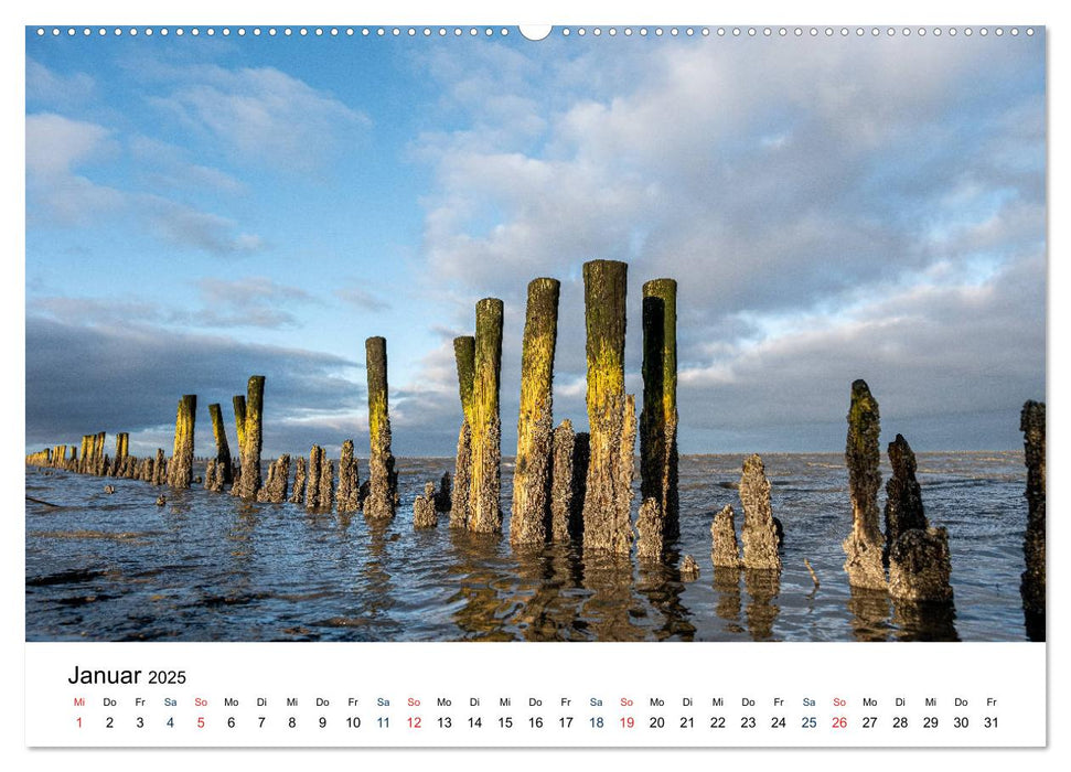 Unterwegs in Nordfriesland (CALVENDO Premium Wandkalender 2025)