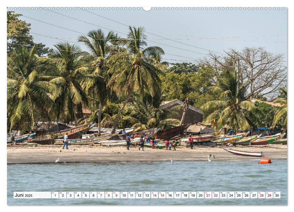 Traumstrände in Gambia (CALVENDO Premium Wandkalender 2025)