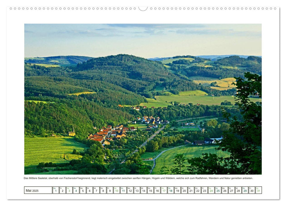 Das Mittlere Saaletal in Thüringen (CALVENDO Premium Wandkalender 2025)