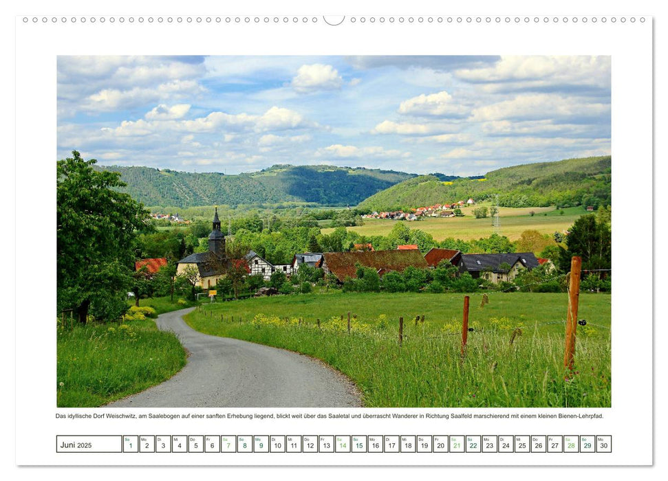 Das Mittlere Saaletal in Thüringen (CALVENDO Premium Wandkalender 2025)