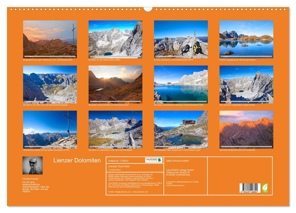 Lienzer Dolomiten (CALVENDO Wandkalender 2025)