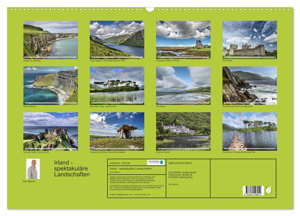 Irland - spektakuläre Landschaften (CALVENDO Wandkalender 2025)