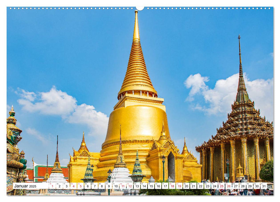 Bangkok - Tempel Wat Phra Kaew (CALVENDO Premium Wandkalender 2025)