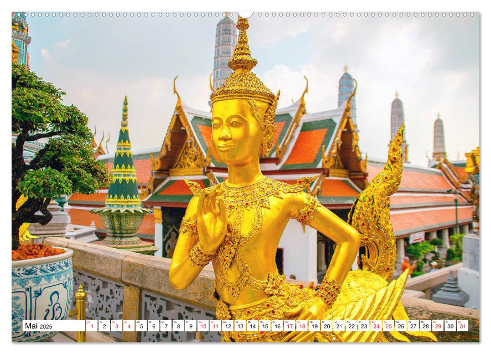 Bangkok - Tempel Wat Phra Kaew (CALVENDO Premium Wandkalender 2025)