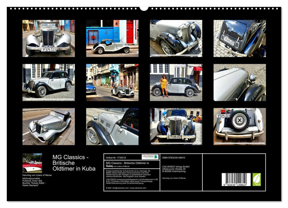 MG Classics - Britische Oldtimer in Kuba (CALVENDO Premium Wandkalender 2025)