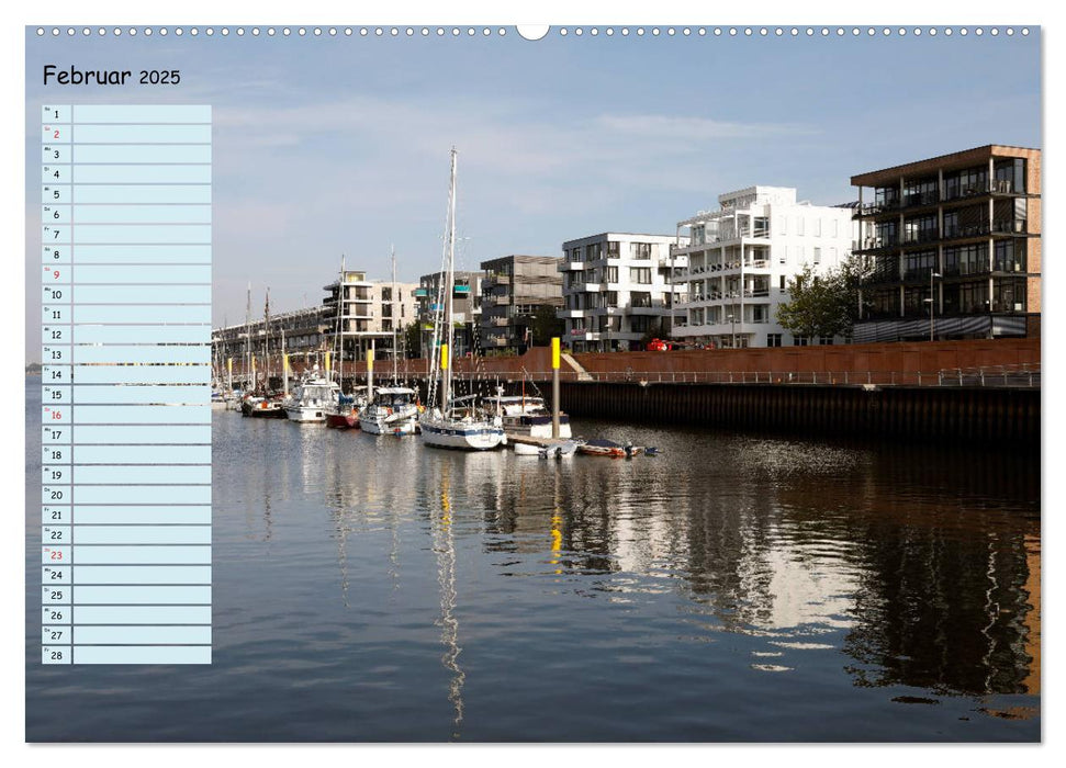 Bremen - Die Hansestadt an der Weser Geburtstagskalender (CALVENDO Premium Wandkalender 2025)