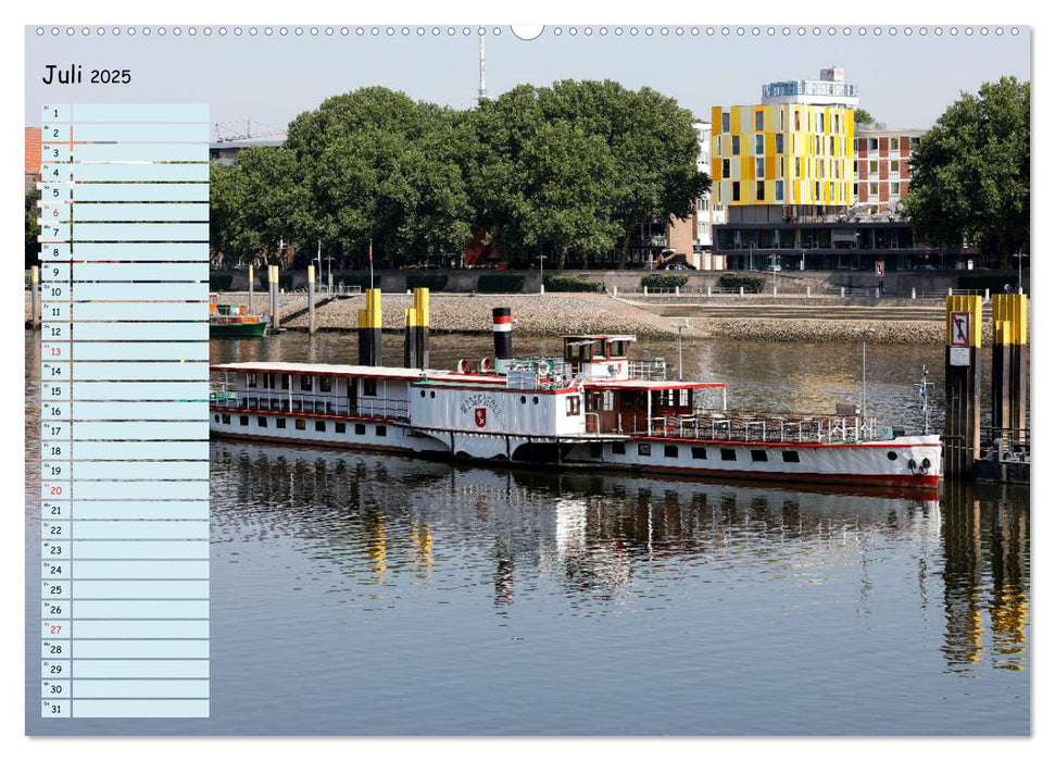 Bremen - Die Hansestadt an der Weser Geburtstagskalender (CALVENDO Premium Wandkalender 2025)